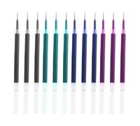 12 Pezzi Ricariche Compatibili con Legami 0,5mm[3 Blu, 3 Verde, 3 Nero, 3 Viola], Mine per Stilografi Cancellabili Legami, Ricambio per Penne Erasable Legami, Facili da Cancellare