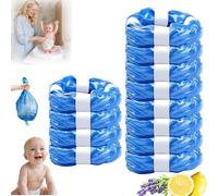 12 Pezzi Ricariche Mangiapannolini, Sacchetti Mangiapannolini Antiodore Inodore Addensata Compatibili con Maialino Foppapedretti Tommee Tippee Twist & Click Simplee Tec Litter Locker