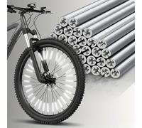 12 pezzi Riflettore per raggi della bicicletta, riflettore per raggi della bicicletta a 360°, copertura riflettente impermeabile per raggi della bicicletta - adatto per biciclette, motocicli, segnalaz