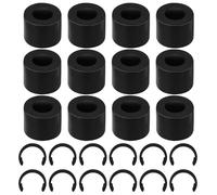 12 pezzi Risoluzione dei Rulli in Gomma per Cricut Maker, 12 Pezzi Sostituzione Rulli Gomma, Evita Efficacemente che la Gomma si Muova con gli Anelli di Fissaggio Compatibili con Cricut Maker