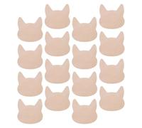 12 Pezzi Ritaglio Gatto di Legno Non Finito per Lavoretti Creativi | Set Multiplo, Beige, Forma Gatto, Uso su Tavolo e Uffici, Ornamento Originale
