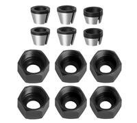 12 pezzi router Collet Kits M17 leggero antirust per Diyer & Professional Woodwork migliora l'intaglio e il taglio della presa stabilità e del taglio dei collets