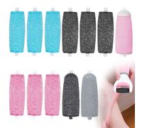 12 Pezzi Rullo Ricambio Compatibile con Scholl, Rulli Ricambi Compatibile con Scholl Velvet Smooth, Kit per Cura Piedi per Rimozione Della Crosta e Pedicure