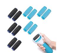 12 Pezzi Rullo Ricariche Compatibile con Scholl Velvet Smooth Pedicure Elettrico, Pietra Pomice per Piedi, Raspa Piedi, Esfoliante, Togli Calli