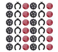 12 pezzi Ruote per incantatore per autoadesivo auto aderente con cuscinetti dei freni, ruote elettrodomestici a rotazione a 360 gradi elettrodomestici da cucina (Heavy Duty Caster Black)