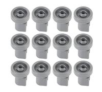 12 Pezzi Ruote per Lavastoviglie Kit Rulli Inferiori per Cestello per Lavastoviglie Rulli Universali per Cestello Posate per Lavastoviglie PP Flessibile Cestello Inferiore per