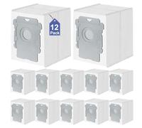 12 Pezzi Sacchetti per la polvere per iRobot Roomba i7 i7+, i8, i8+, i3, i3+, i4, i4+, i6, i6+, s9, s9+ Plus 10 Max 105 705 Vac Clean Base, stazione di aspirazione, i/s/j Combo Serie Essential Robot