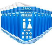 12 Pezzi Sacchetti per Urina da Viaggio,850ML,Sacchetti per Vomito da Viaggio,Super Assorbenti Portatile Sacchetti Urine Vomito,Sacco Urina Monouso per Campeggio, Viaggi, ingorghi, WC Portatile