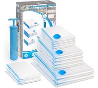 ® 12 Pezzi Sacchetti Sottovuoto Vestiti, Sacchetti Salvaspazio Riutilizzabili pe