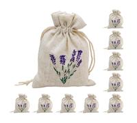 12 Pezzi Sacchetto Profumato alla Lavanda Coulisse 9x12 Cm