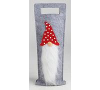 12 Pezzi Sacchetto Regalo In Feltro Per Bottiglie 14,5x41cm Natale Inverno