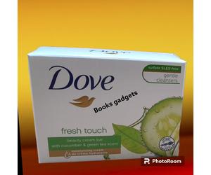 12 pezzi Saponetta Dove Fresh Touch Cetriolo e tè Verde Pietra Sapone 90gr