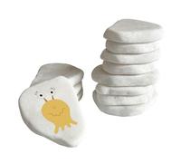 12 Pezzi Sassi da Dipingere, 3-8 cm, ciottoli Bianchi Lisci da dipingere, Piatti, da Spiaggia, ciottoli, Pietra Naturale, Pietre Decorative per Pittura Colorata e Decorazione