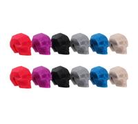12 Pezzi Segnabicchieri a Teschio in Silicone, Marcatori Colorati | Buffet e Tavoli, Identifica i Calici senza Confusione, Stile Semplice ed Elegante, Uso Creativo Colore Casuale