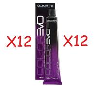 12 PEZZI SELECTIVE PROFESSIONAL COLOR EVO CREMA COLORANTE 100ML TINTA COLORE