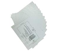 12 Pezzi Serie Carta Cippatrice Lubrificante Foglie di Lubrificazione Portatile Carta Tipo di Lubrificazione Per