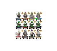 12 pezzi Serie Teenage Mutant Ninja Turtles Raffaello Leonardo Michelangelo Donatello Minifigure Mini
