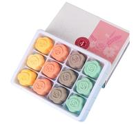 12 pezzi/set bombe per vasche per piede immergersi con 4 sali di lavanda con 4 lavanda, gelsomino, rosa, aroma di camomilla per piedi callo, secco, piede ostinati odore profumi