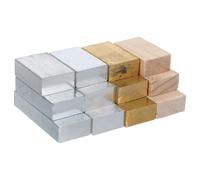 12 Pezzi Set di Cubi di Densità in Ottone Ferro Alluminio e Legno | Materiali per Esperimenti di Fisica e Chimica, Uso Ripetuto in Laboratorio, Attività Pratiche per Studenti e Docenti