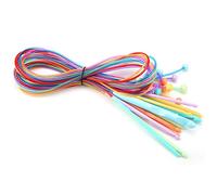 12 Pezzi Set di Uncinetti Tunisini Afghani con Cavo in Plastica, Plastica ABS Tappeto Circolare Tunisino Coperta Tessitura Ferri da Maglia per Tappeti a Maglia Uncinetto Afgano