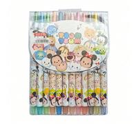 12 pezzi/set Disney Mickey Minnie Cartone animato Matite colorate rotanti 12 colori Penne da disegno Bastoncini per pittura Set di cancelleria Bastoncini per pittura a olio Set di matite lunghe Stile 