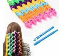 12 pezzi/set, Ferro arricciacapelli a onde d'acqua da 25 cm, bacchetta per ricci intrecciati, arricciacapelli per texture ondulata, strumenti regalo, ferro arricciacapelli, arricciacapelli senza calor