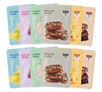 12 Pezzi Set Maschere Viso Maschere Viso Bambina Dessert Design Divertente Con Ingredienti Delicati E Naturali Idratante Lenitivo E Illuminante Per Tutti I Tipi Di Pelle Un'idea Regalo Perfetta