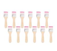 12 Pezzi Set Pennelli, 6.1 in Setole Piatte Nylon, per #7 Rosso/Bianco