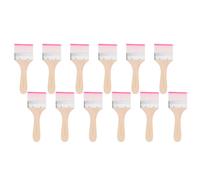 12 Pezzi Set Pennelli Pittura, 6.5in Setole Nylon Piatte, #10 Rosso/Bianco per