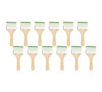 12 pezzi set pennelli, setole piatte in nylon da 7 pollici, per #12 verde/bianco