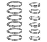 12 Pezzi Set Pinza per Involtini di Carne Rotonda | Misure Regolabili 12-5cm e 5-2cm, Design a Morsetto, Pulizia Rapida, per Cucina Professionale e Famiglia