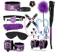 12 Pezzi Set Viola Nero Regolabile Accessori Sportivi, Regolabile Set Croce Allenamento, Regalo Coppia-H10