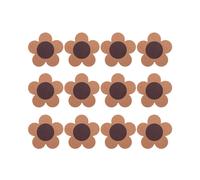 12 Pezzi Sottobicchieri Carini per Bevande, Set Sottobicchieri Assorbenti e Riutilizzabili Sottobicchieri un Forma Fiore nel Sughero 4 Pollici per