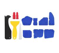 12 pezzi spatola sigillante in plastica raschietto per calafataggio kit di strumenti per colla per vetro materiale flessibile per stampaggio stuccatura giunti in silicone acrilico