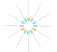 12 pezzi spazzola per scrub labbra in silicone a doppia faccia esfoliante strumento mini morbido detergente per labbra per uomini donne schiarenti labbra scure aspetto labbra più liscio e pieno