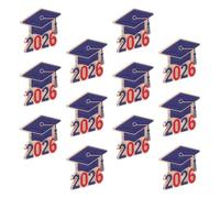 12 Pezzi Spilla Commemorativa Laurea 2026 a Forma di Tocco | Finitura Opaca, Leggera e Resistente Graffi, Non gli Abiti, per Eventi e Album Ricordo