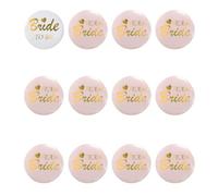 12 Pezzi Spille Team Bride Addio al Nubilato, Kit Gadget Sposa e Amiche, Decorazioni Matrimonio Nozze Feste, Kit Badge Decorazione Addio Nubilato Matrimonio Nozze Festa