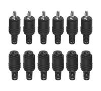 12 Pezzi Spine/prese per altoparlanti DIN a 2 pin con terminali a vite, Spine per altoparlanti DIN a 2 pin, 2 pin DIN speaker spina pin Plug, Connettore Maschio per cavo Altoparlante HiFi