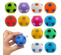 12 Pezzi Spinner Calcio Giocattolo Punta delle Dita, Gioco di Palline Antistress Rotanti, Mini Giocattoli Antistress da Calcio da 3,5 cm, Giocattoli Sensoriali Anti Stress per Bambini e Adulti