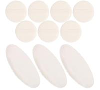12 Pezzi Spugnetta Cipria Rotonda in Velour Bianca | Saloni di Bellezza e Casa, Adatta a Tutti i Tipi di Pelle, Applicatore Morbido per Cipria Libera