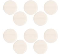 12 Pezzi Spugnetta Cipria Rotonda in Velour Bianco, Lavabile | Cipria Libera e Corpo, Adatta a Casa e Saloni, Facile da Pulire, per Tutti i Tipi di Pelle