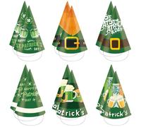 12 pezzi St Patrick's Day Decoration Hat Party Cap Cap Festive Prop Accessorio