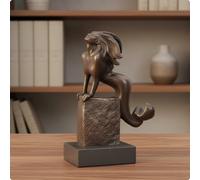 12 Pezzi Statuetta Dei Segni Zodiacali Look Classico per Studio, Ufficio