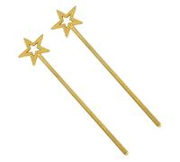 12 Pezzi Stella Oro Glitterata in Plastica per Feste Principessa | Facile da Usare, Forma Scintillante, per Spettacoli Teatrali, Bambine e Adulte