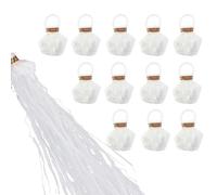 12 Pezzi Stelle Filanti da Lancio a Mano, Streamer per Feste, Stelle filanti da lancio per bombe, Streamer Poppers, stelle filanti per coriandoli per compleanno, matrimonio, Natale, carnevale, laurea