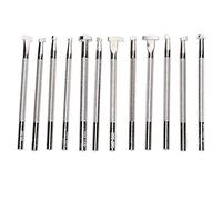 HEEPDD 12 Pezzi Strumento Timbro in Pelle, Strumenti Incisione Goffratura Pelle Set per Fabbricazione Selle Lavorazione Artigianale Pelle