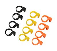 12 pezzi taglia filo anelli per dita, ditale in plastica riutilizzabile filato portatile strumento da taglio per cucito set nozioni per cucire a mano forniture per maglieria lame