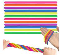 12 Pezzi Tagliatelle Scimmia, Tagliatelle Elastiche Fidget Giocattoli Antistress Tagliatelle Elastiche Fidget Giocattolo Sensoriale ADHD Giocattoli Fidget per Bambini Adulti Antistress Ansia ADHD