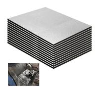 12 Pezzi Tappetini Isolanti per Auto 250 x 180 x 5 mm Tappetino Fonoassorbente per Auto Pannello Isolante in Alluminio Butilico Tappetino Isolante per Isolamento Acustico Impermeabile Ignifugo