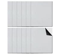 12 Pezzi Tappetini Isolanti per Auto, Stuoia Autoadesiva Dell'Attenuazione del Suono, Alluminio Butilico Tappetino Isolante, Isolamento del Cofano Dell'auto, 250 x 180 x 5MM